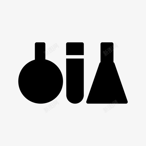 试管实验烧瓶图标svg_新图网 https://ixintu.com 医疗 实验 实验室 烧瓶 试管