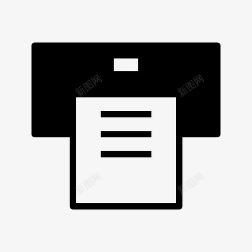 打印机文档办公室图标svg_新图网 https://ixintu.com 办公室 打印 打印机 文档 杂项v字形