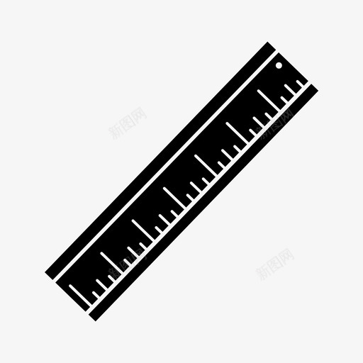 尺子量具比例尺图标svg_新图网 https://ixintu.com 学校 尺子 文具 比例尺 量具