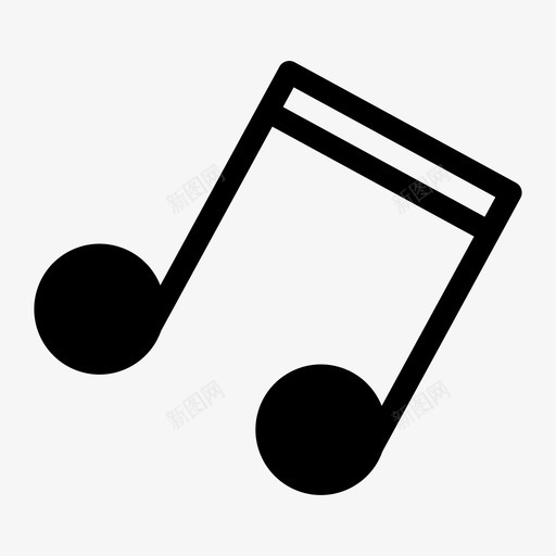 音符声音音调图标svg_新图网 https://ixintu.com 声音 音符 音调