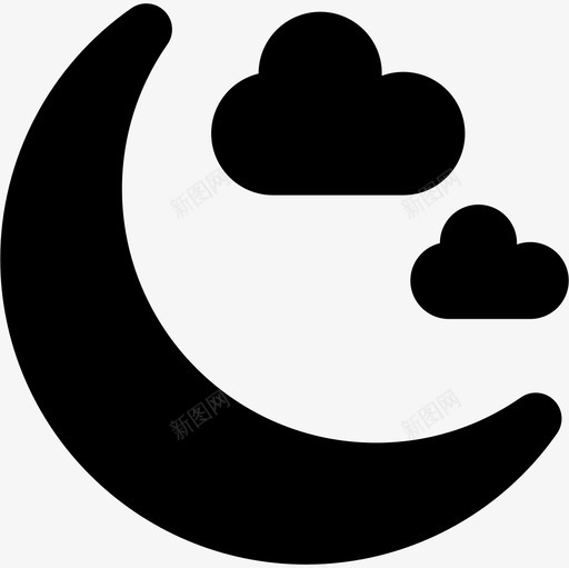 万圣节月亮有云大自然恐怖之夜图标svg_新图网 https://ixintu.com 万圣节月亮有云 大自然 恐怖之夜
