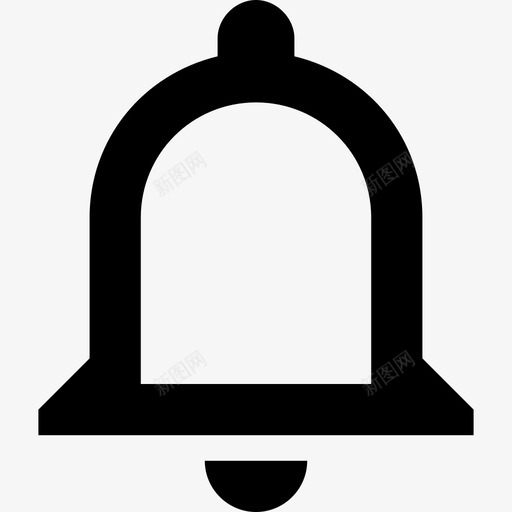 通知铃按钮材料单色图标svg_新图网 https://ixintu.com 单色 材料设计 通知铃按钮
