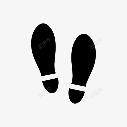 鞋印脚印鞋底图标svg_新图网 https://ixintu.com 台阶 脚印 鞋印 鞋底