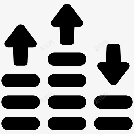 波动硬币价值图标svg_新图网 https://ixintu.com 价值 商业实体第20卷 增值 波动 硬币