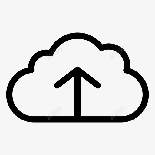 云上传云文件上传文件图标svg_新图网 https://ixintu.com 上传文件 云上传 云文件 介质