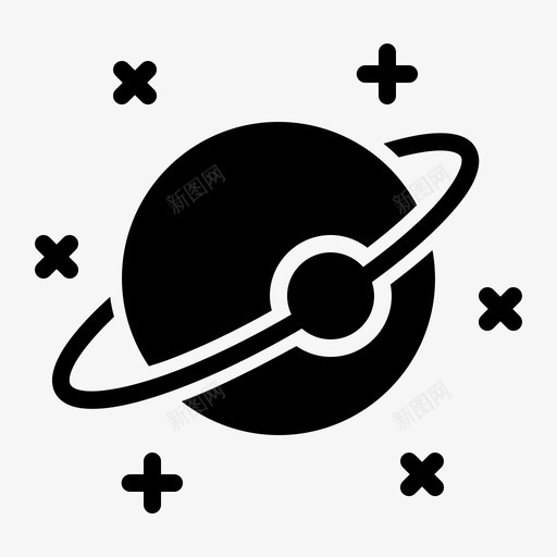 行星天文学天体图标svg_新图网 https://ixintu.com 天体 天文学 天气符号 天空 太空 星星 行星