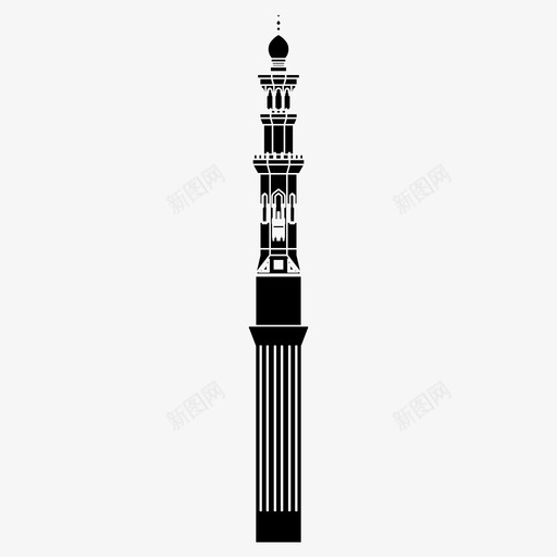 伊斯兰图案建筑清真寺图标svg_新图网 https://ixintu.com 伊斯兰图案 图案 尖塔 建筑 斋月 清真寺