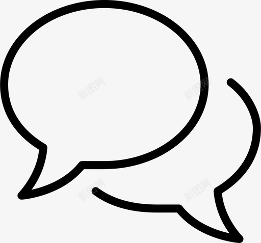 对话聊天短信图标svg_新图网 https://ixintu.com 对话 用户界面 短信 聊天