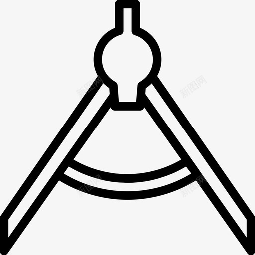 采购产品指南针设备办公室图标svg_新图网 https://ixintu.com 办公室 学校 文具 设备 采购产品指南针 量角器