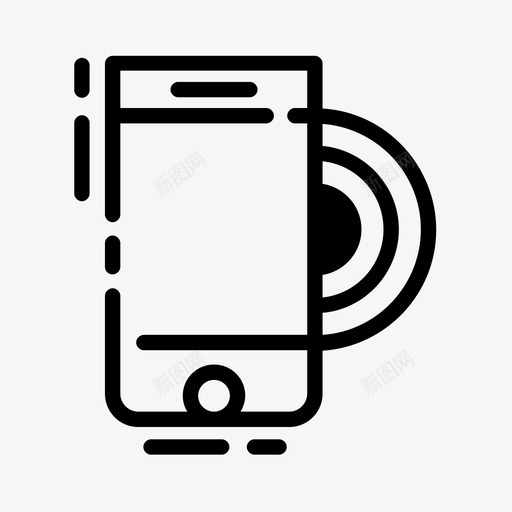 电话铃声通话沟通图标svg_新图网 https://ixintu.com 互动 沟通 混合要素 电话铃声 联系 通话