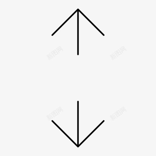 上下箭头展开扩展图标svg_新图网 https://ixintu.com 上下箭头 增加 导航箭头四季 展开 扩展 设置值