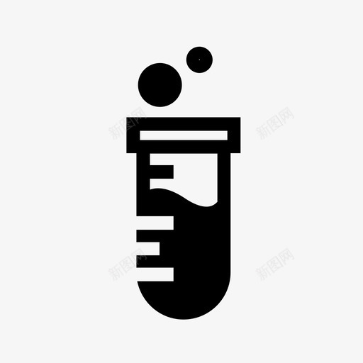 试管分析化学图标svg_新图网 https://ixintu.com 保健 分析 化学 实验室 药物医学固体风格 试管