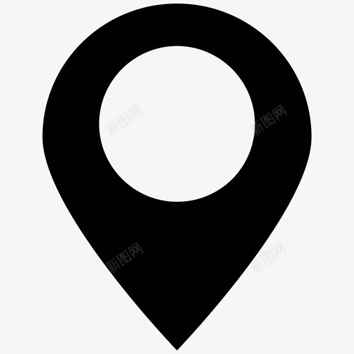 地图图钉位置地点图标svg_新图网 https://ixintu.com 位置 地图图钉 地点