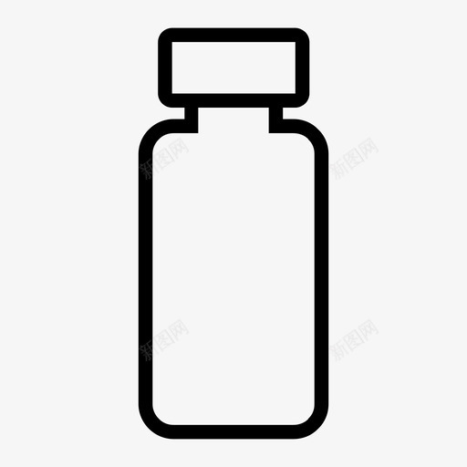 药瓶容器塑料瓶图标svg_新图网 https://ixintu.com 塑料瓶 容器 药瓶