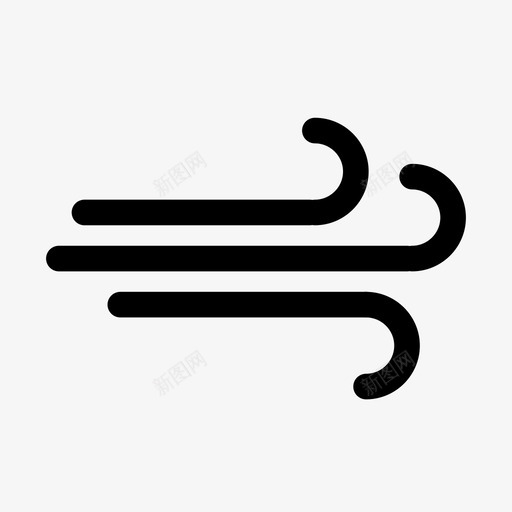 风天气呜呜图标svg_新图网 https://ixintu.com 呜呜 天气 风
