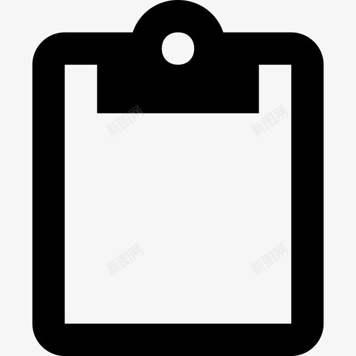 剪贴板粘贴按钮材质单色图标svg_新图网 https://ixintu.com 剪贴板粘贴按钮 单色 材质设计