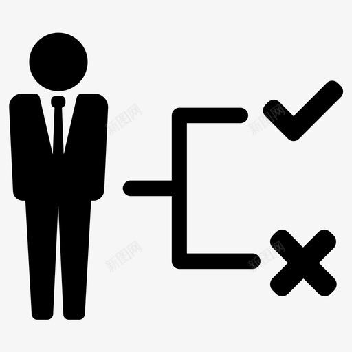 业务选择管理图标svg_新图网 https://ixintu.com 业务 战略 管理 经理 选择