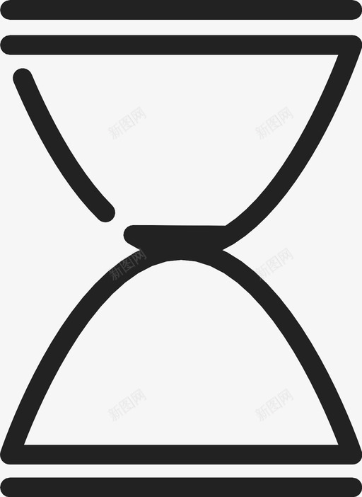 沙漏倒计时时间线图标svg_新图网 https://ixintu.com 倒计时 时间线 沙漏