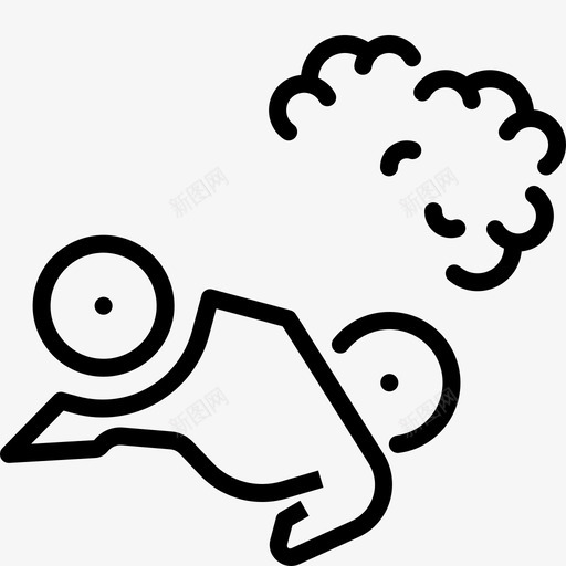 摩托车事故撞车倾倒图标svg_新图网 https://ixintu.com 倾倒 塞车 摩托车事故 撞车