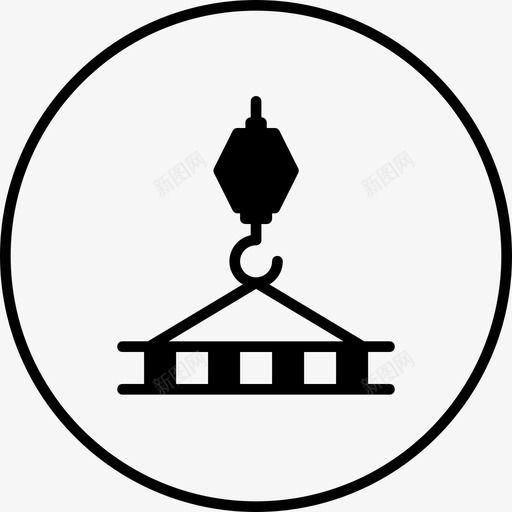 起重机施工吊装图标svg_新图网 https://ixintu.com 吊装 工具 操作 施工 起重机