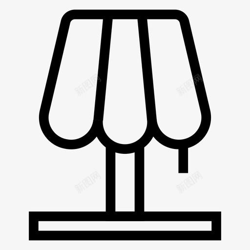 灯灯泡桌子图标svg_新图网 https://ixintu.com 家具 桌子 灯 灯泡 购物电子商务线图标