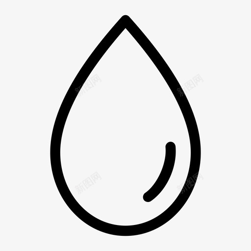 水下垂液体图标svg_新图网 https://ixintu.com 下垂 人口 水 液体