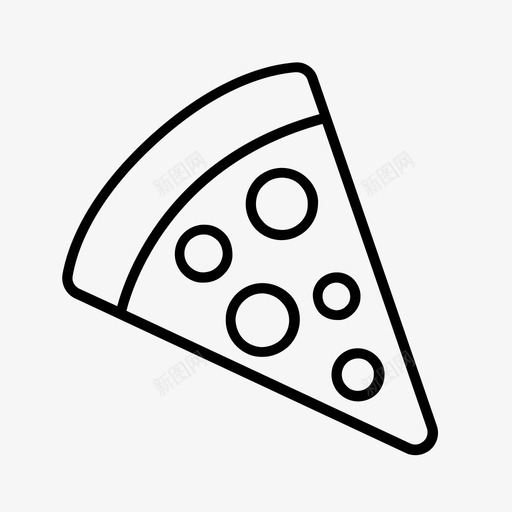 披萨食物切片图标svg_新图网 https://ixintu.com 切片 外卖 披萨 食物