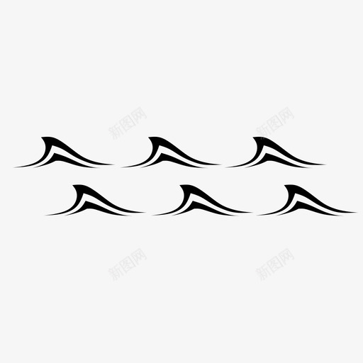 海浪大海图标svg_新图网 https://ixintu.com 大海 海浪