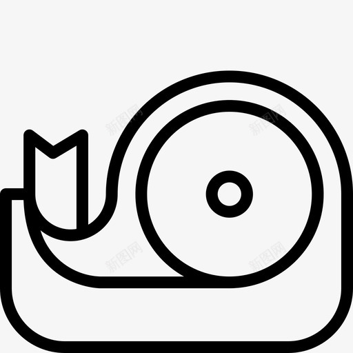 胶带夹持器办公室图标svg_新图网 https://ixintu.com 办公室 夹持器 文具 文具外框收藏 胶带