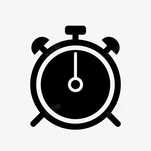 闹钟警报提醒图标svg_新图网 https://ixintu.com 提醒 时间 时间表 警报 闹钟