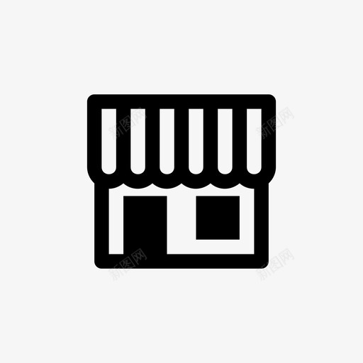 商店购物通讯浓密图标svg_新图网 https://ixintu.com 商店 购物 通讯浓密