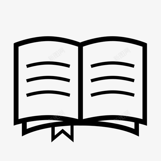 打开书封面页图标svg_新图网 https://ixintu.com 封面 打开书 阅读 页