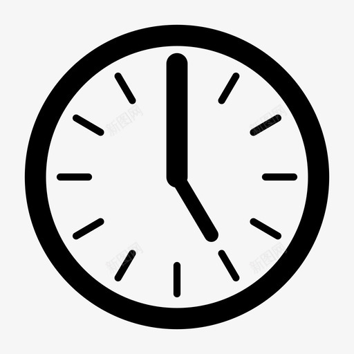 钟挂钟简易钟图标svg_新图网 https://ixintu.com 挂钟 简易钟 钟