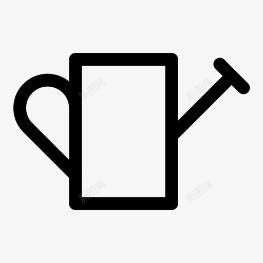 水壶花园园艺图标svg_新图网 https://ixintu.com 园艺 工具 水壶 花园