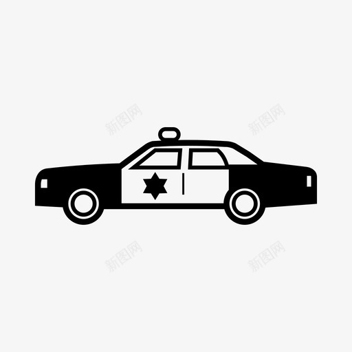 警车警察法律图标svg_新图网 https://ixintu.com 法律 简易车辆 警察 警车 车辆