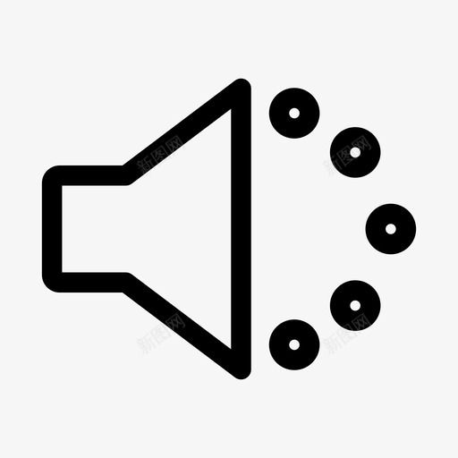 音量控制声音开启扬声器图标svg_新图网 https://ixintu.com 声音开启 扬声器 音量控制