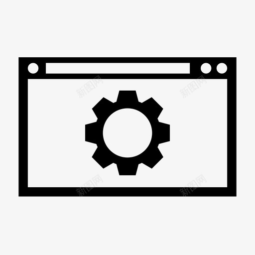 浏览器设置设备internet图标svg_新图网 https://ixintu.com internet web web元素 浏览器设置 设备