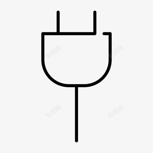 电插头充电电源图标svg_新图网 https://ixintu.com 充电 器件间隙好 电插头 电源