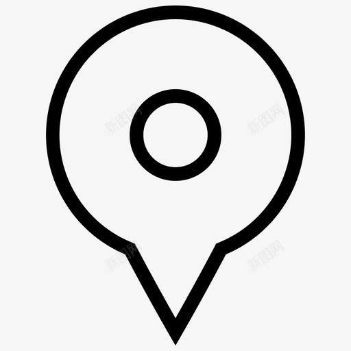 图钉区域位置图标svg_新图网 https://ixintu.com 位置 区域 图钉 地图图钉