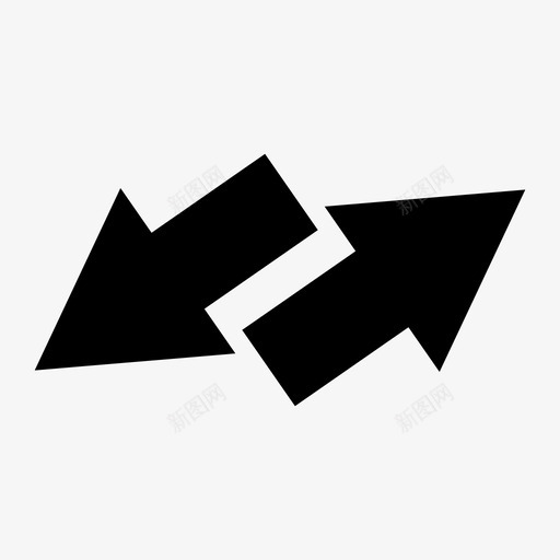 方向箭头路径图标svg_新图网 https://ixintu.com 方向 符号 箭头 路 路径 轴