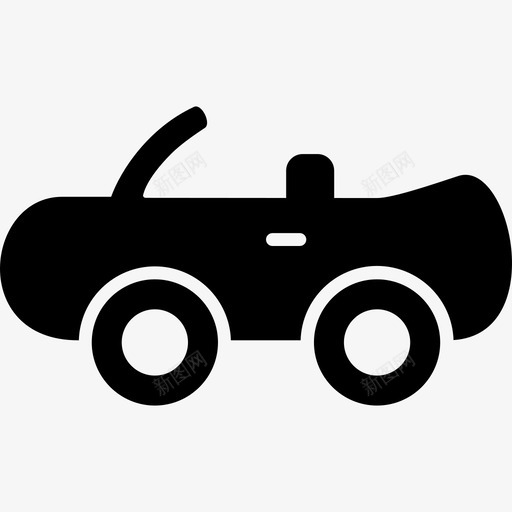 敞篷车侧视图运输电动图标svg_新图网 https://ixintu.com 敞篷车侧视图 电动 运输