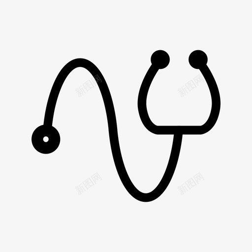 听诊器医生医疗保健图标svg_新图网 https://ixintu.com 医生 医疗 医疗保健 听诊器