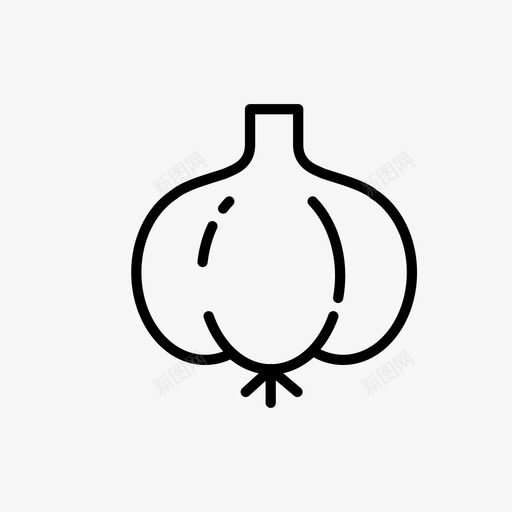 大蒜食物蔬菜图标svg_新图网 https://ixintu.com 大蒜 蔬菜 食品饮料 食物