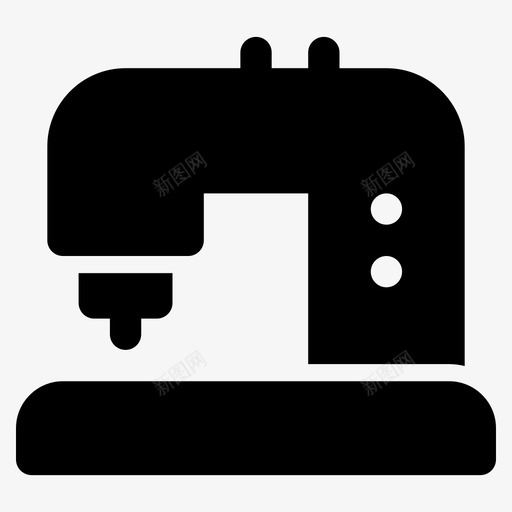 缝纫机针织裁缝图标svg_新图网 https://ixintu.com 工具 缝纫机 裁缝 针织