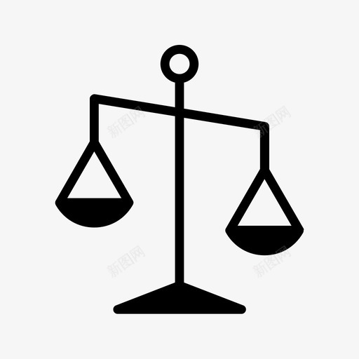 比例平衡偏见图标svg_新图网 https://ixintu.com 偏见 公正 决定 平衡 杂v字形 比例