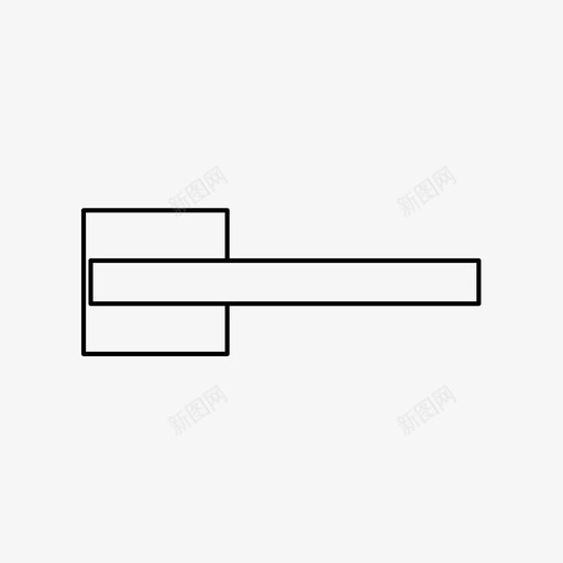 门把手关门回家图标svg_新图网 https://ixintu.com 关门 回家 门把手