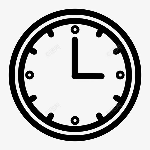 三点钟时间图标svg_新图网 https://ixintu.com 三点 时间 钟