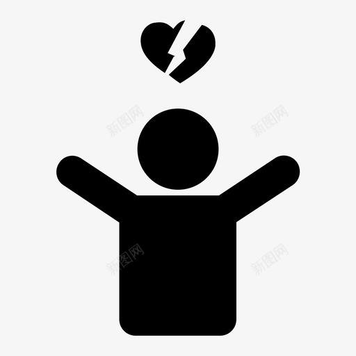 心碎的男人伤心的男人分手图标svg_新图网 https://ixintu.com 伤心的男人 分手 心痛 心碎 心碎的男人 悲伤 扎心
