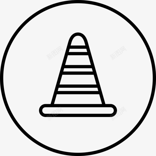 交通锥拦截器保险杠图标svg_新图网 https://ixintu.com 交通锥 保险杠 工具 建筑 拦截器 道路