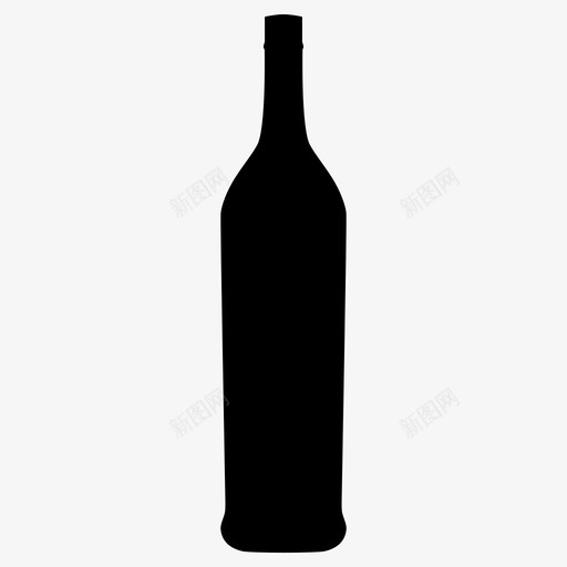 酒瓶波尔多威士忌图标svg_新图网 https://ixintu.com 威士忌 波尔多 酒瓶